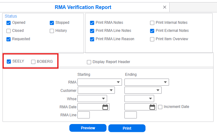 Example Of Rma Fa Report RMA Verification Report- Change of ShipTo Address - Infor Global Community