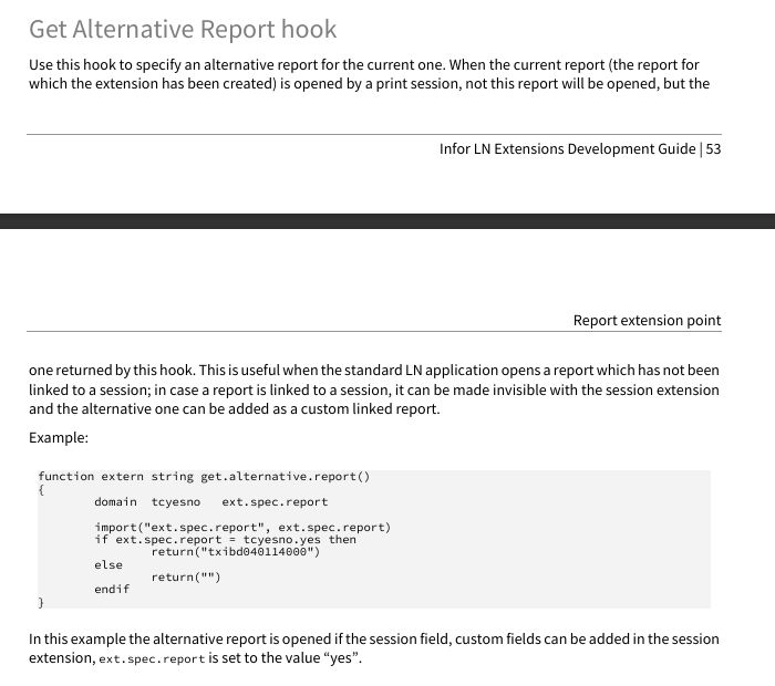 SQL query not returning data in Get Alternative Report hook - Infor ...